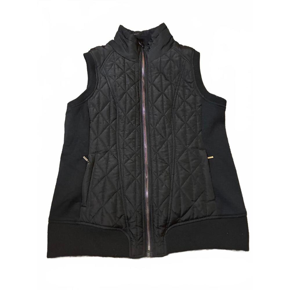 Betsey‎ Johnson Black Quilted Performance Vest size Large